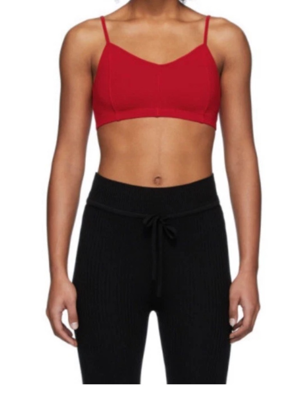 Live The Process Corset Red Unlined‎ Sports Bra
